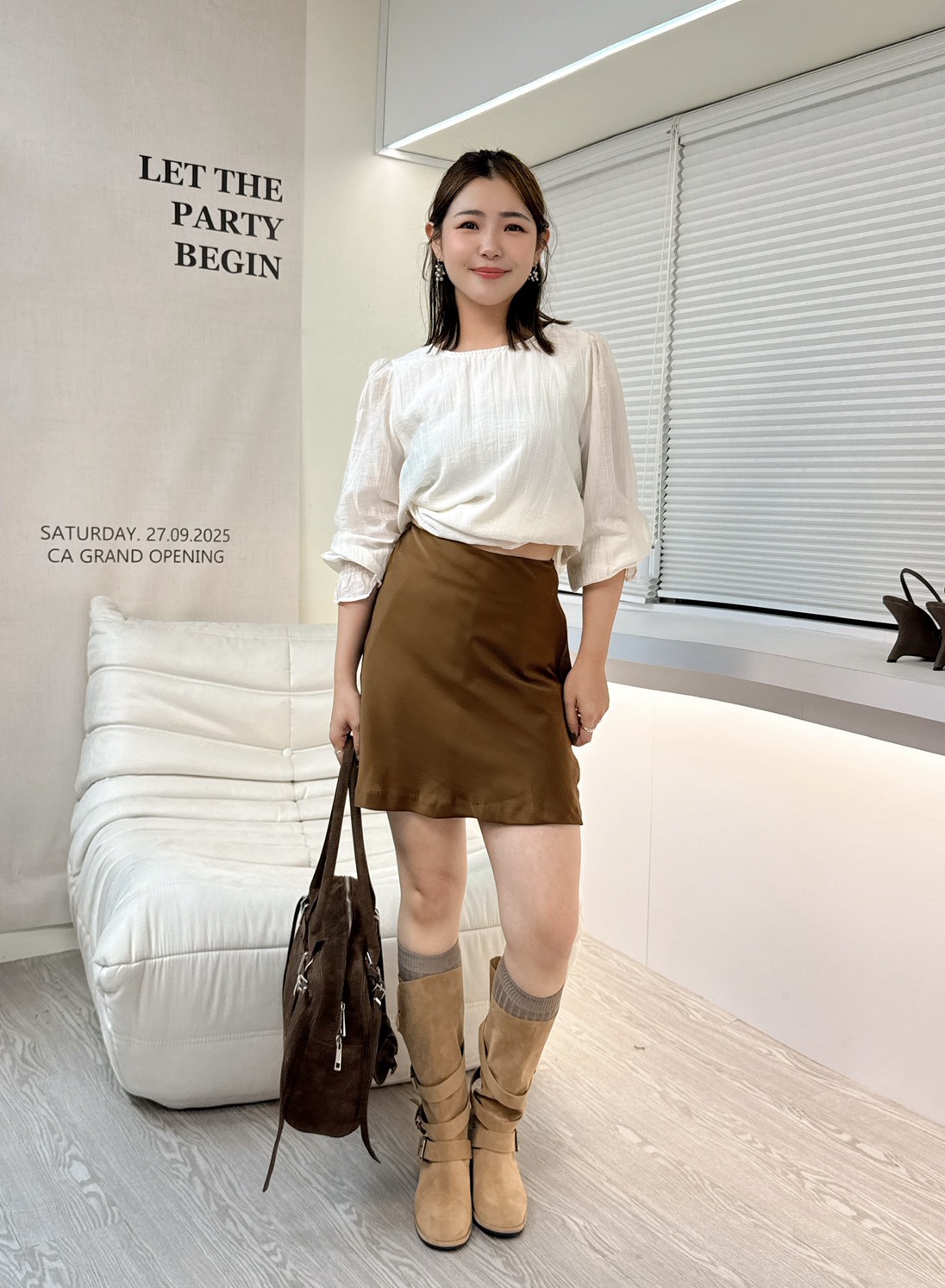 YY51緞面絲滑短裙