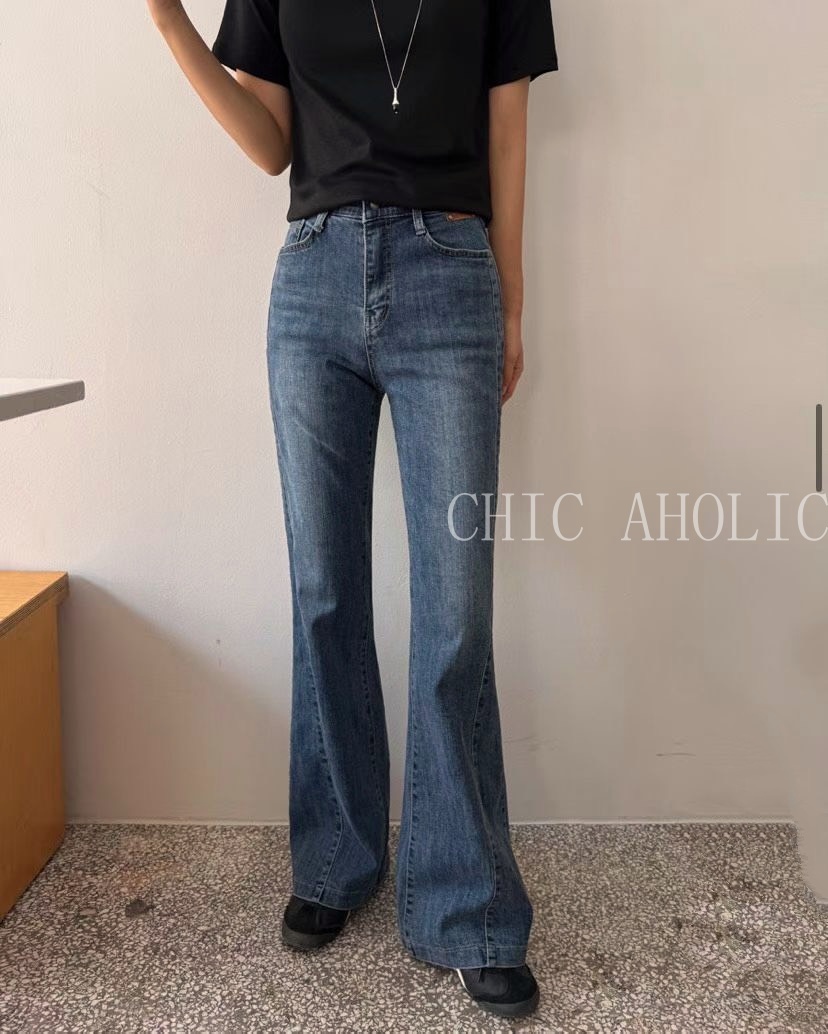 NOV20斜車喇叭牛仔褲