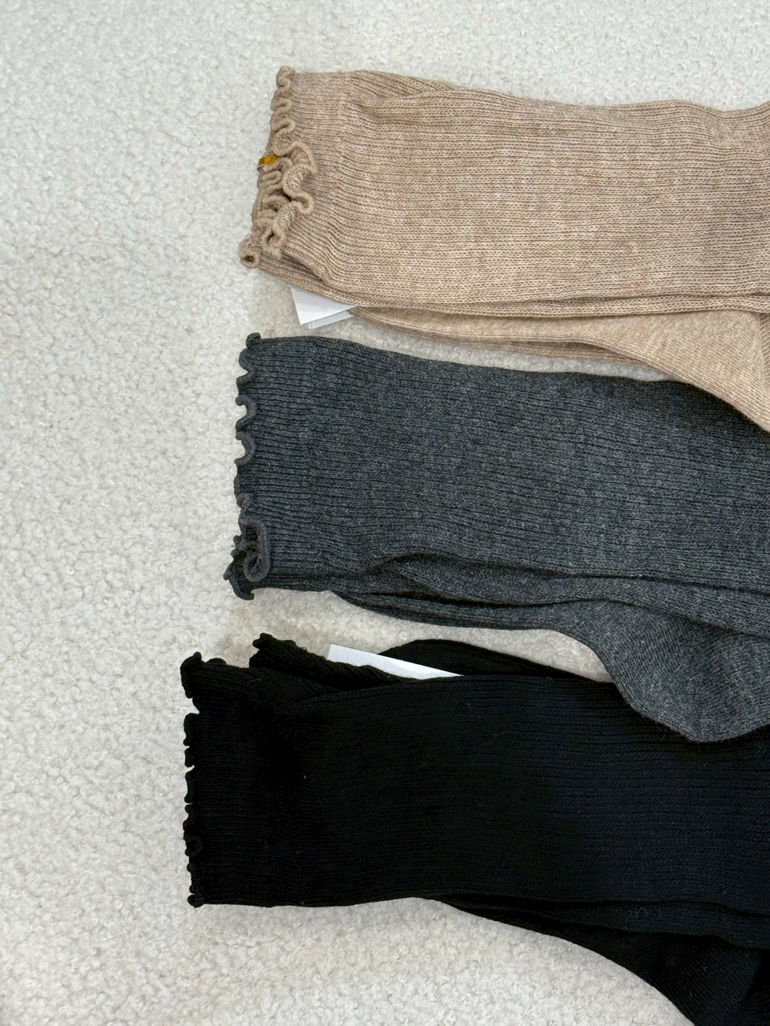 NOV58上面荷葉鬆緊長襪