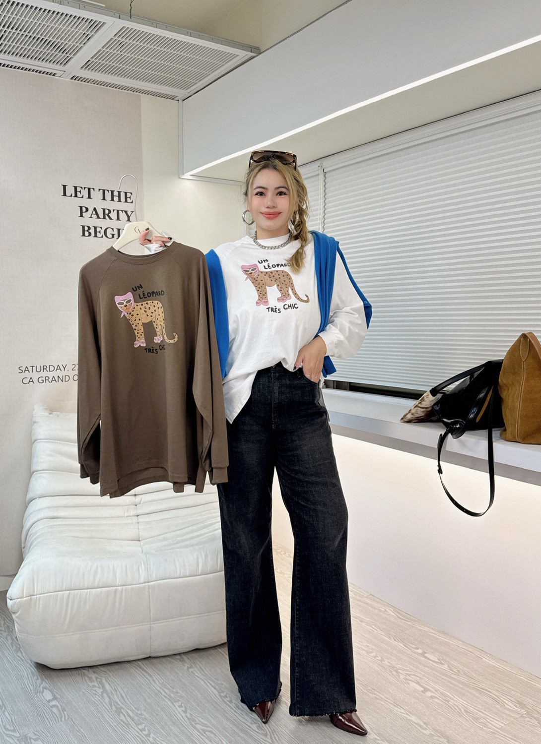 WN39粉拖CHIC喵上衣