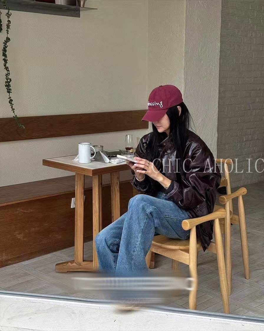 可立領騎士皮外套~自帶魅力