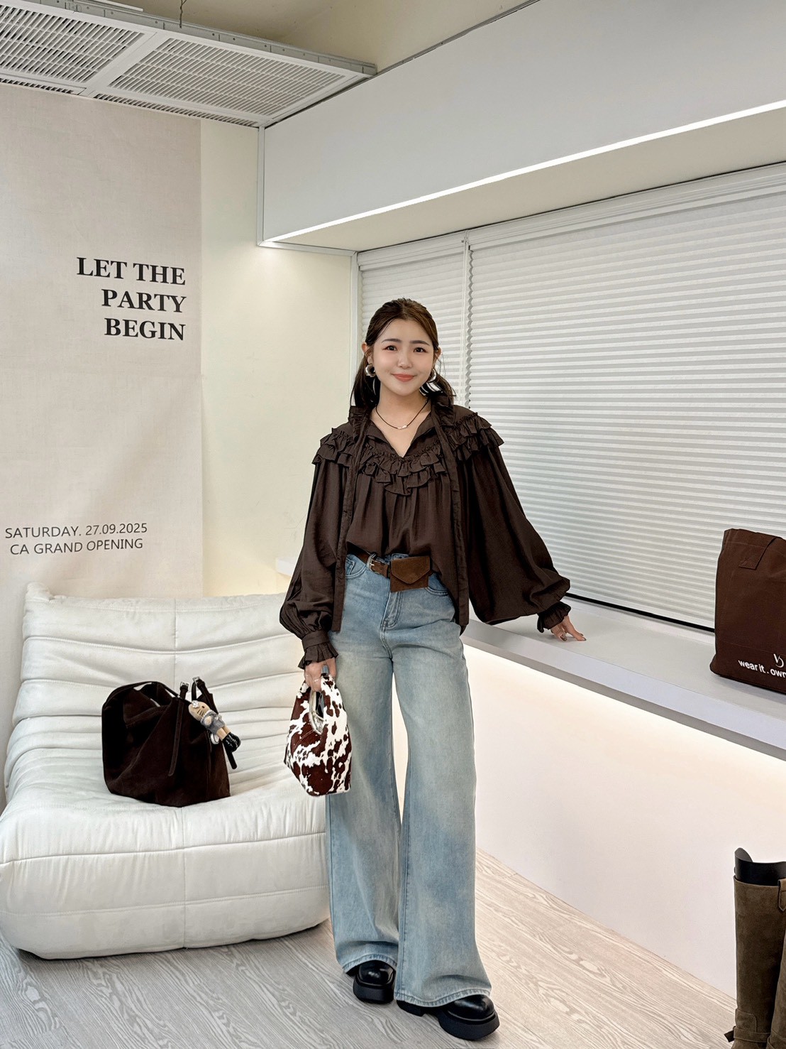 CA06完全無破直筒褲