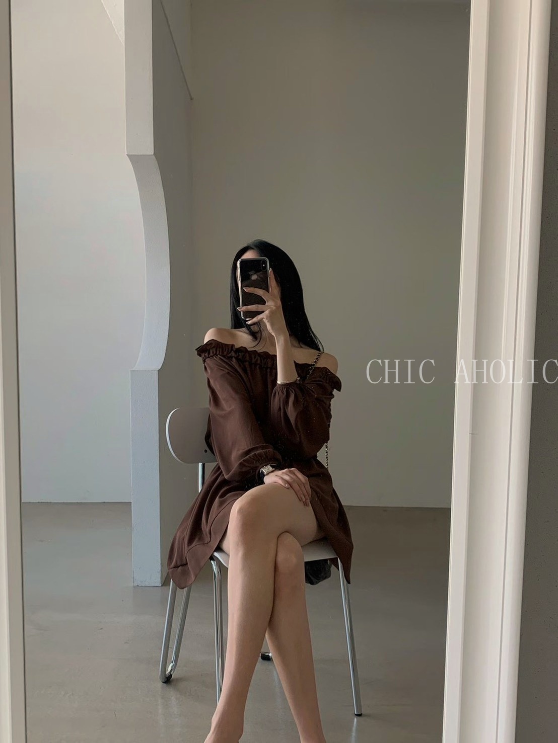 CA19仙女芸芸一字領洋裝 