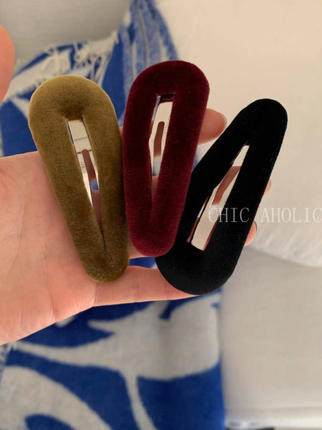 CA22絨布聖誕節髮夾(單隻)