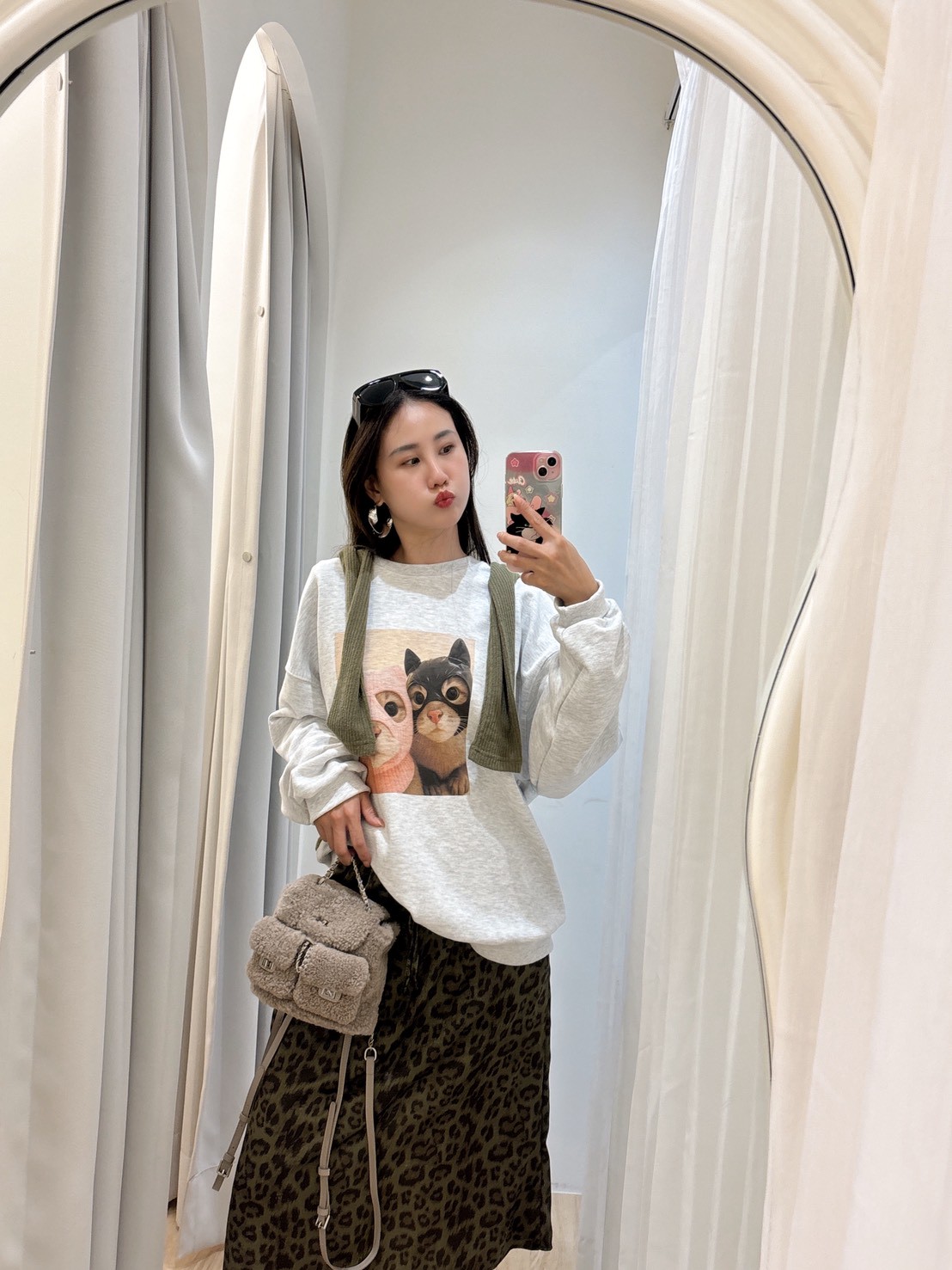 HH33摔角頭套貓大學T