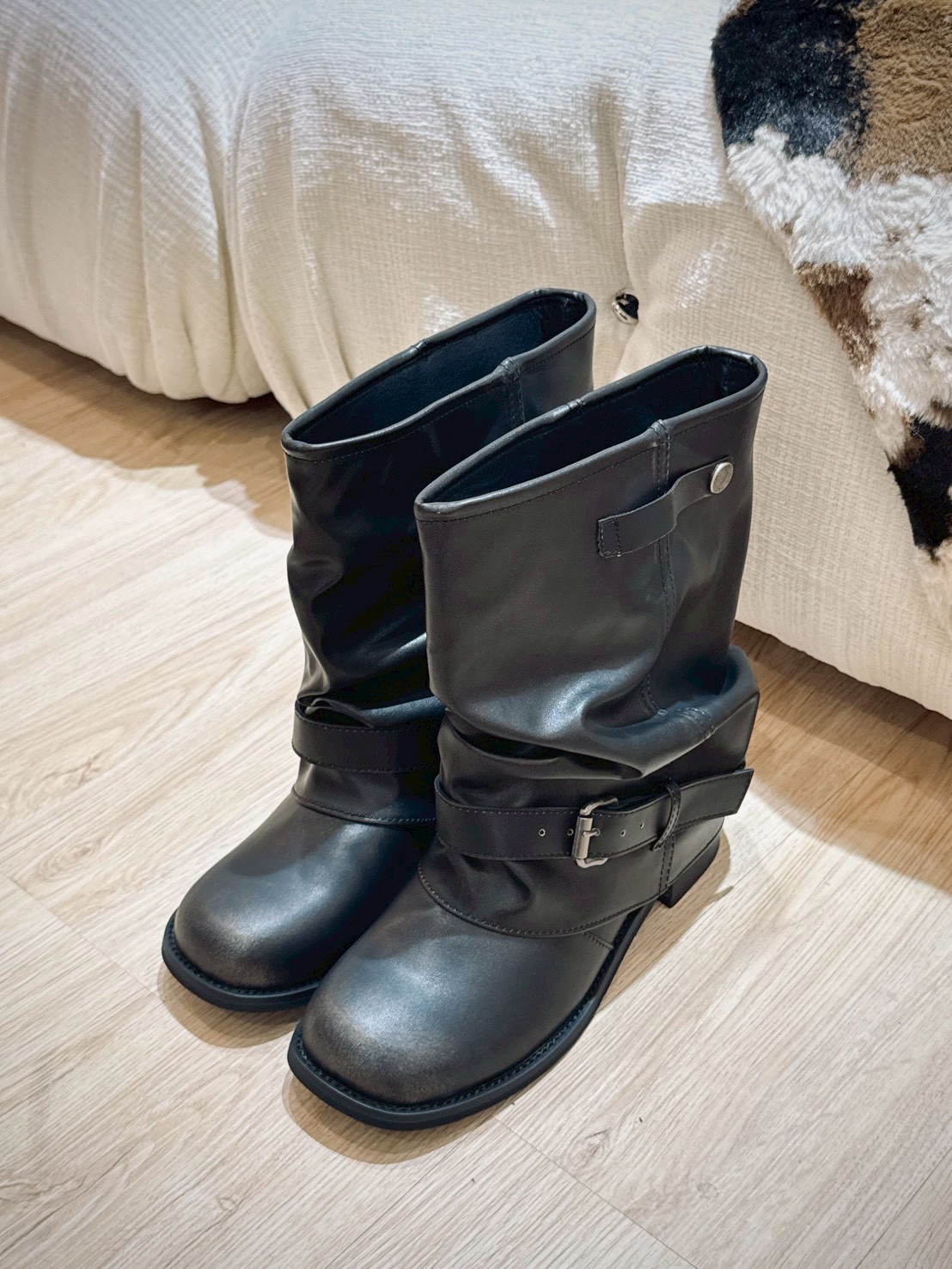 HH56反折大頭中筒靴