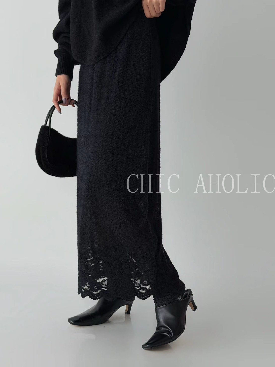 下寬10CM蕾絲長裙