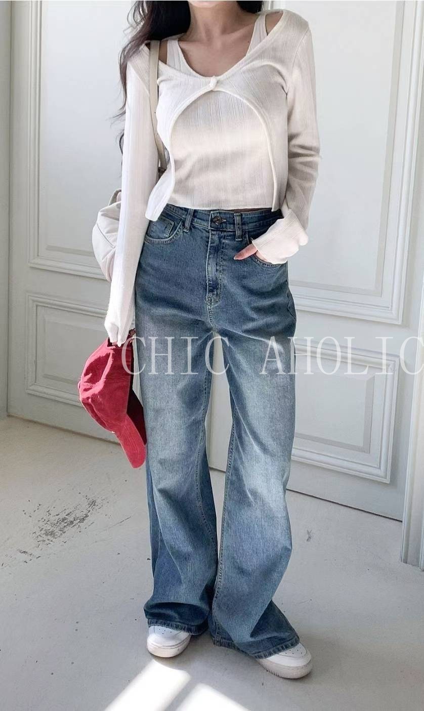 DEC30 7star#1433寬管大家要的無破牛仔褲