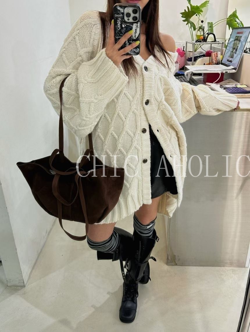 DEC46羊毛60%菱格兩面穿外套