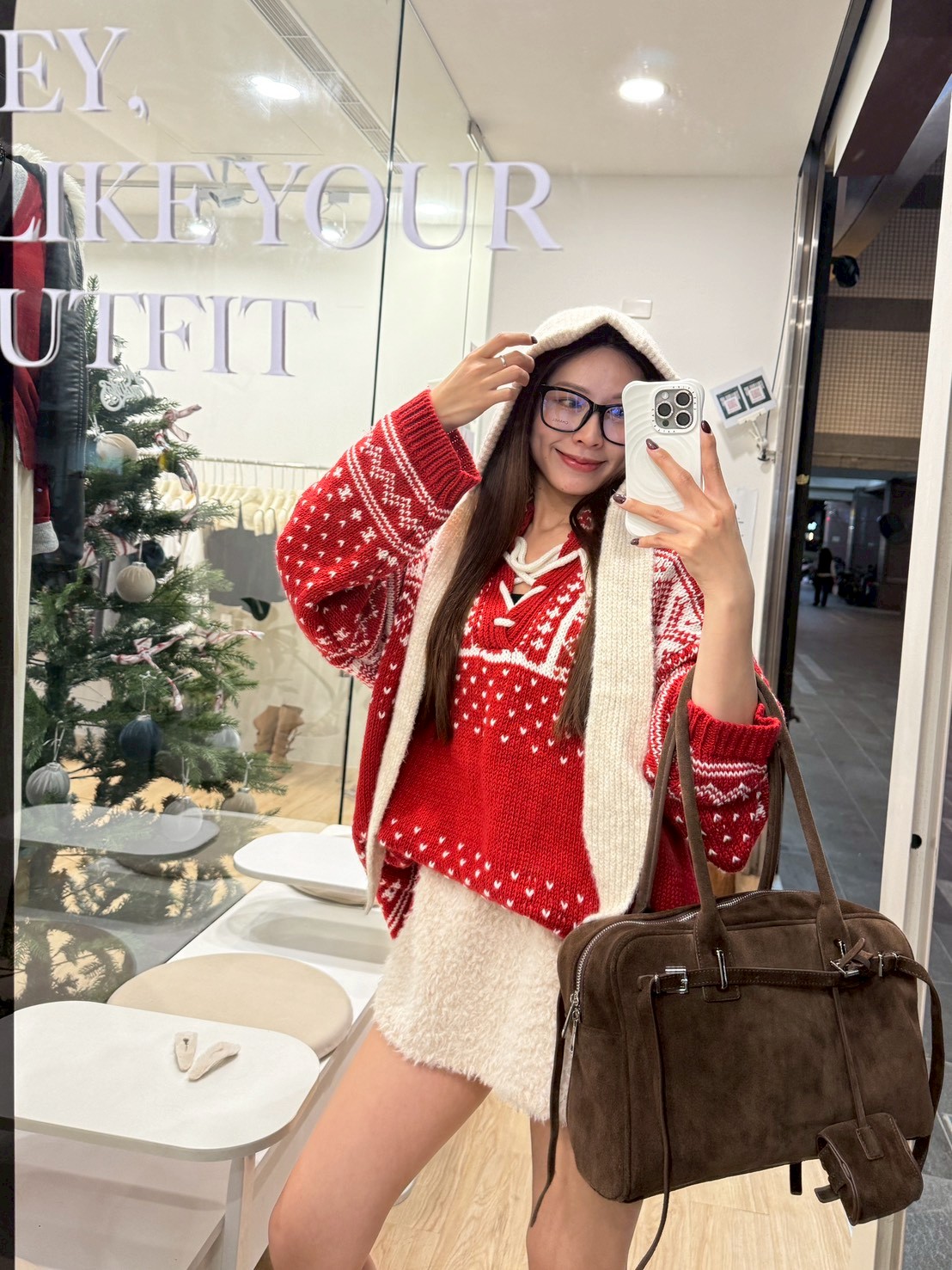 ME46馬甲雪花聖誕毛衣 