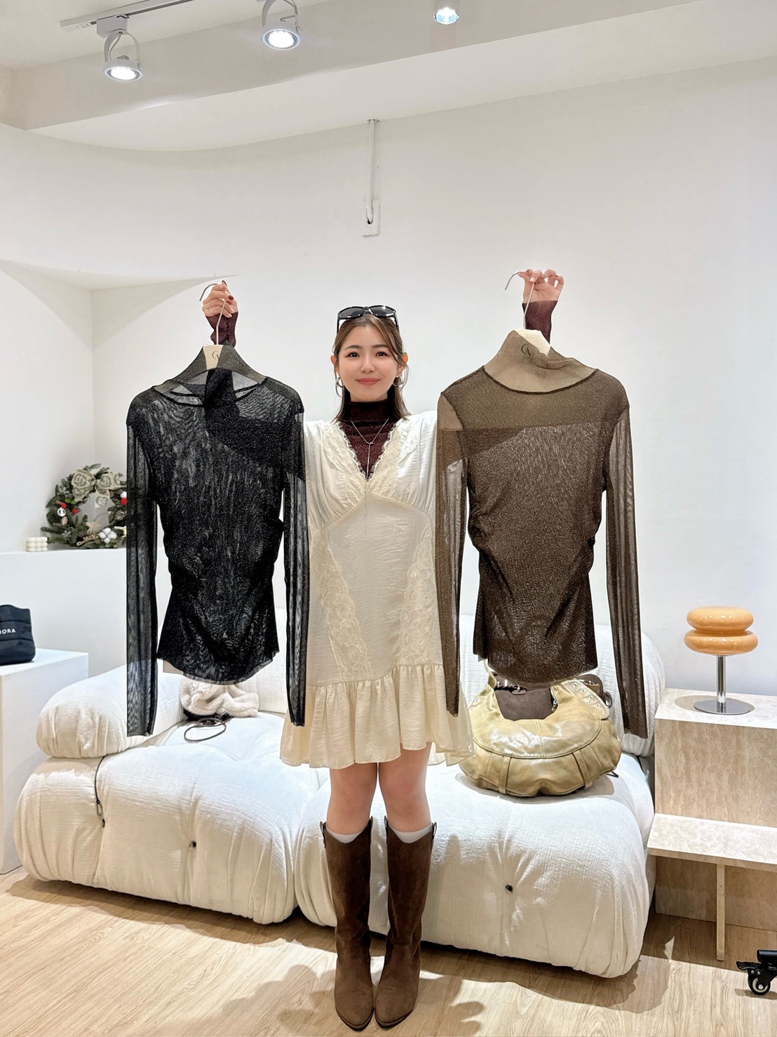 ME52聖誕節要穿的亮蔥打底衣