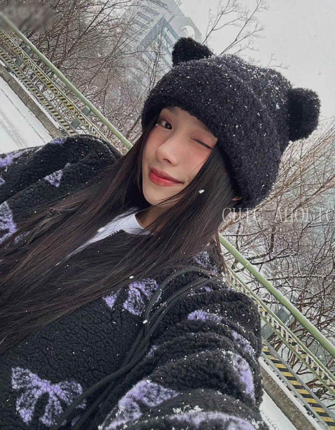 FU41可愛長熊耳毛帽