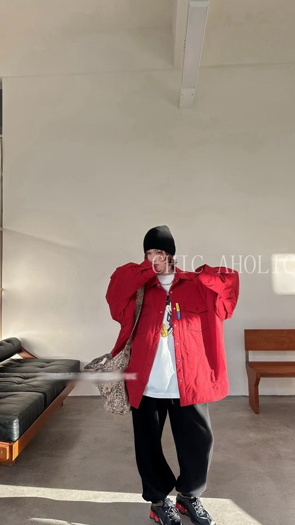 xmas38羽絨感亮色系襯衫