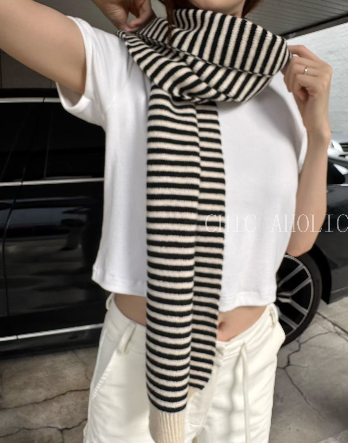 xmas62長條型聖誕節圍巾