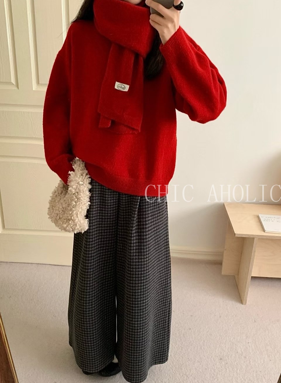 GOOD28有寬圍巾毛衣