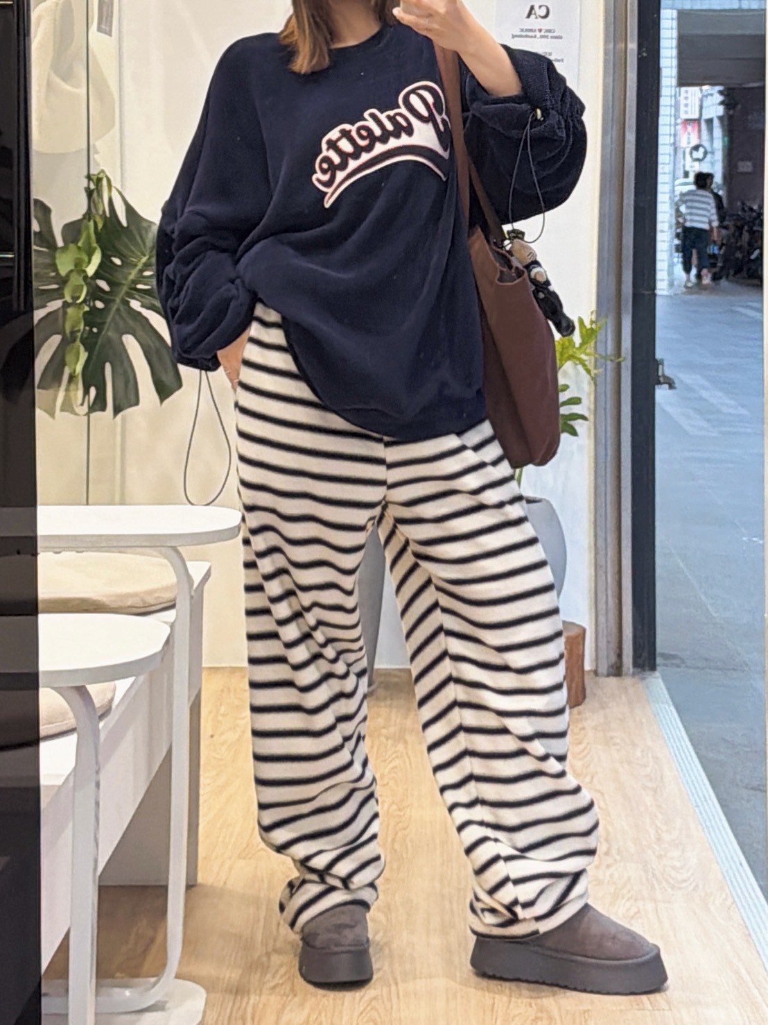 NEW19好穿一直想穿橫條褲