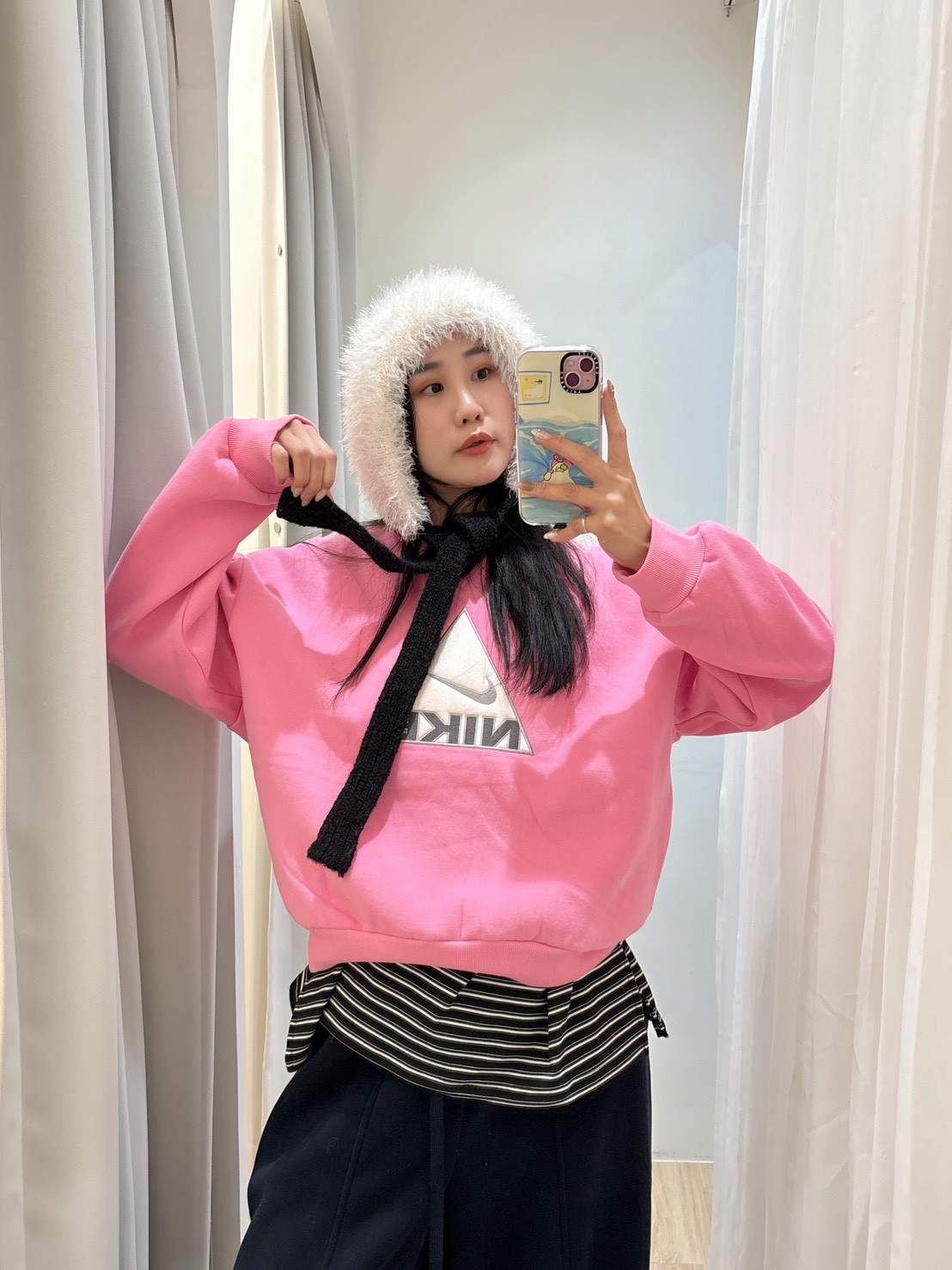 NEW18三角形NIKE大學T