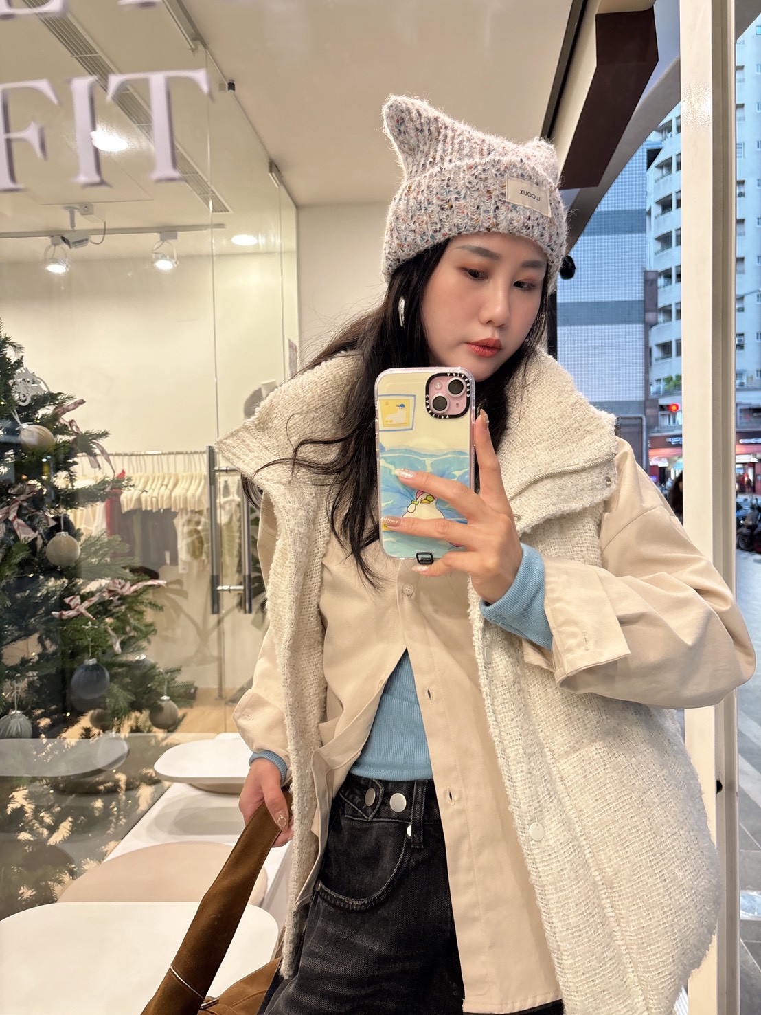 NEW37彩色熊耳小熊毛帽