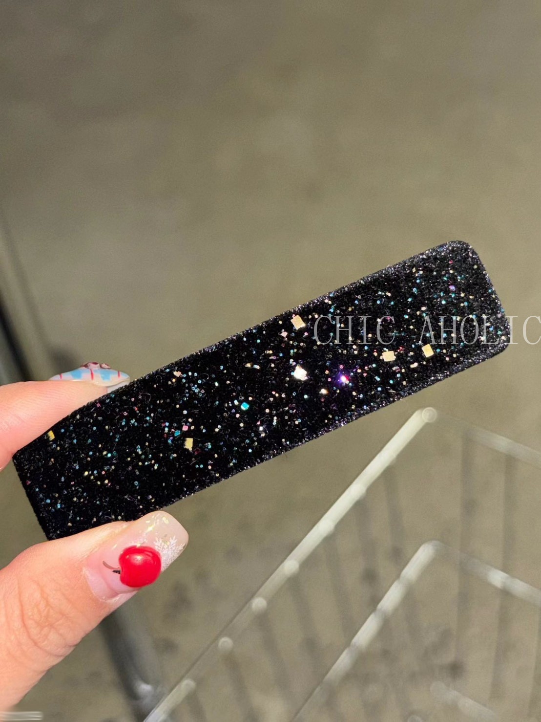 NEW58亮蔥長條髮夾