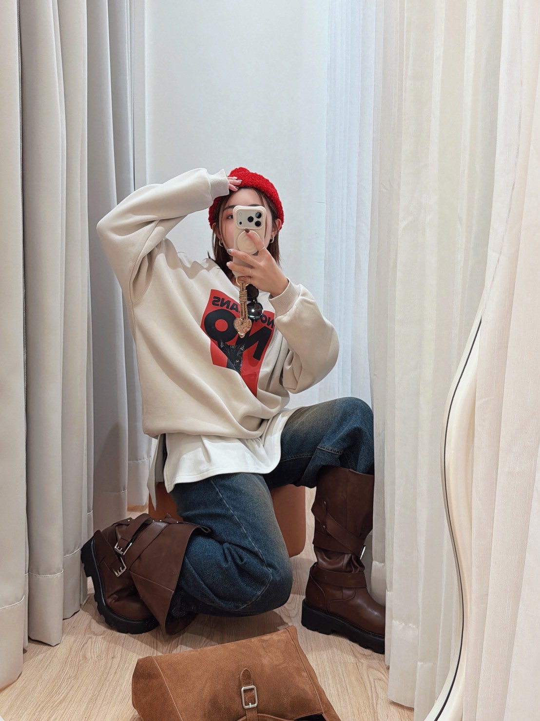 ON25黑貓喝茶大學T