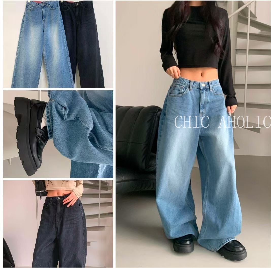 MOM04 7S#1441側邊釘釦牛仔褲