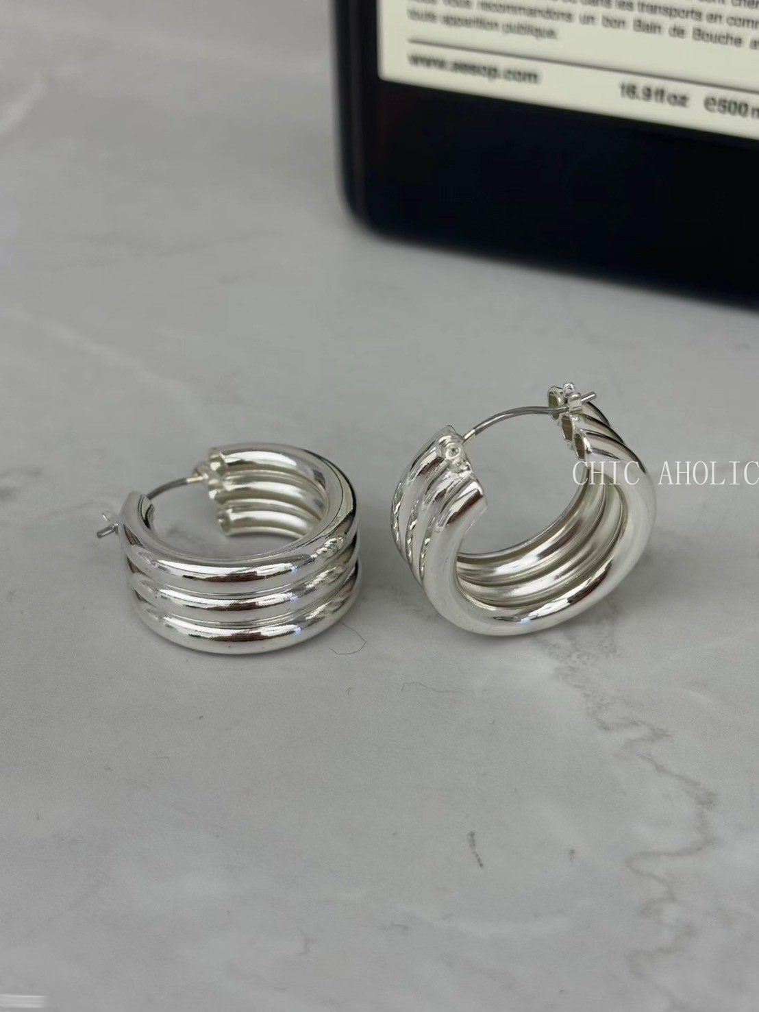 UN29三圈紋歐美耳環