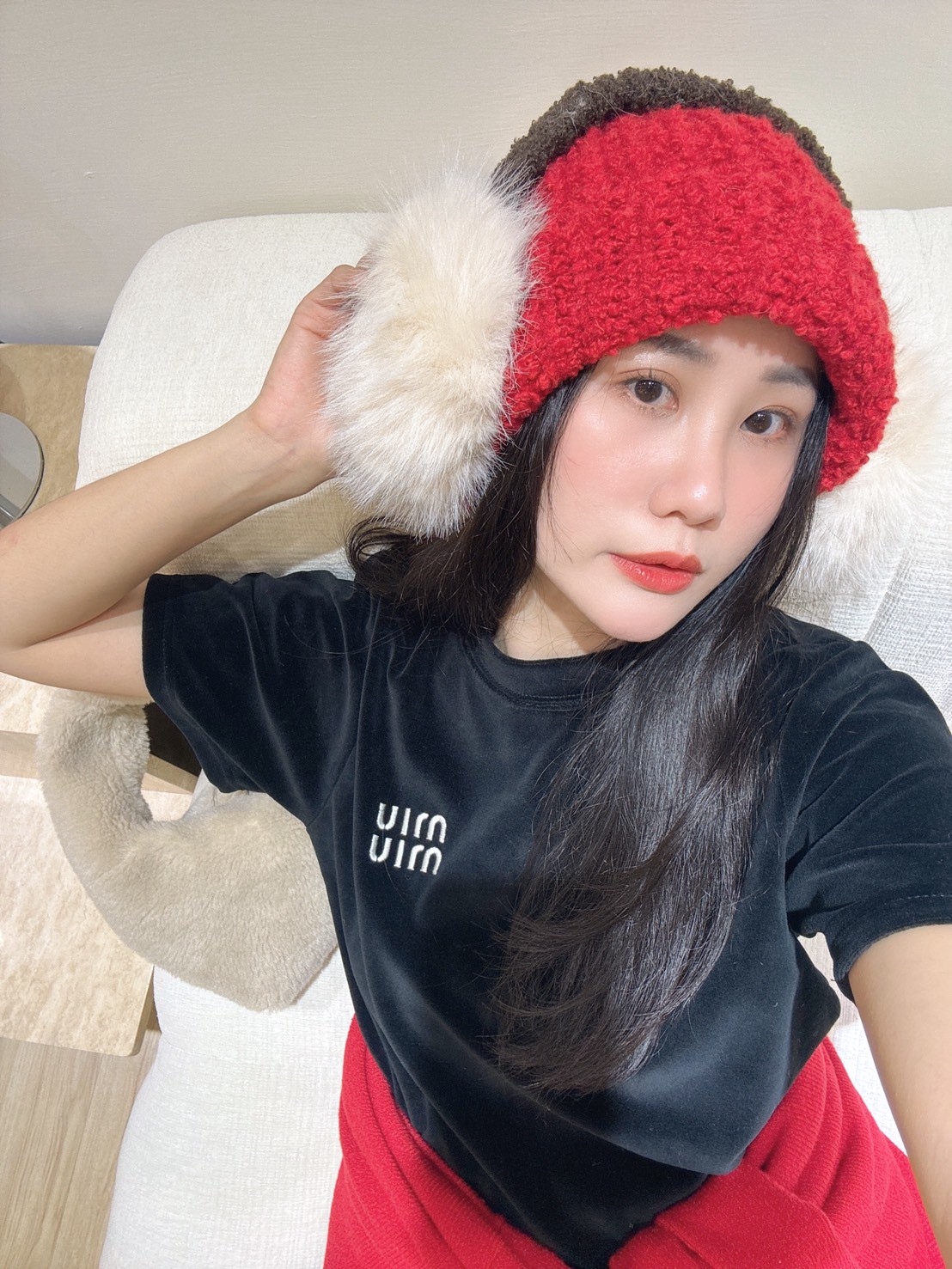 雙排miu字素上衣