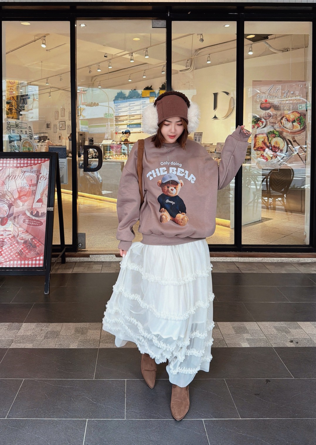 polo熊帽子大學T