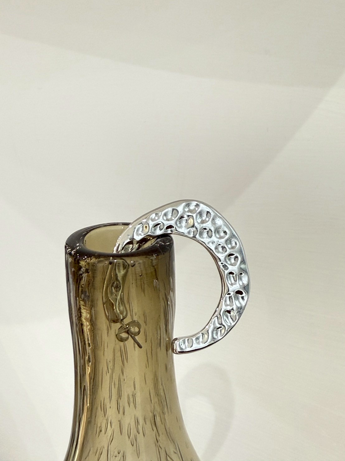 HR27小圈壓紋扁U圈耳環