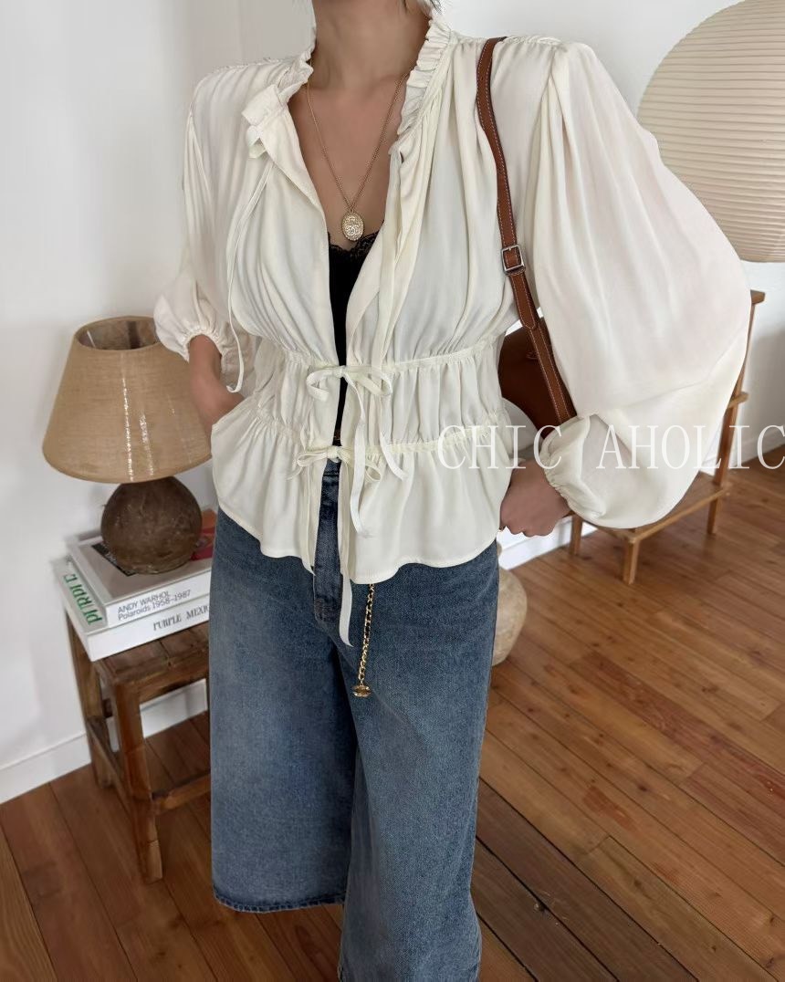 TW30前面3綁結挺磅法式上衣