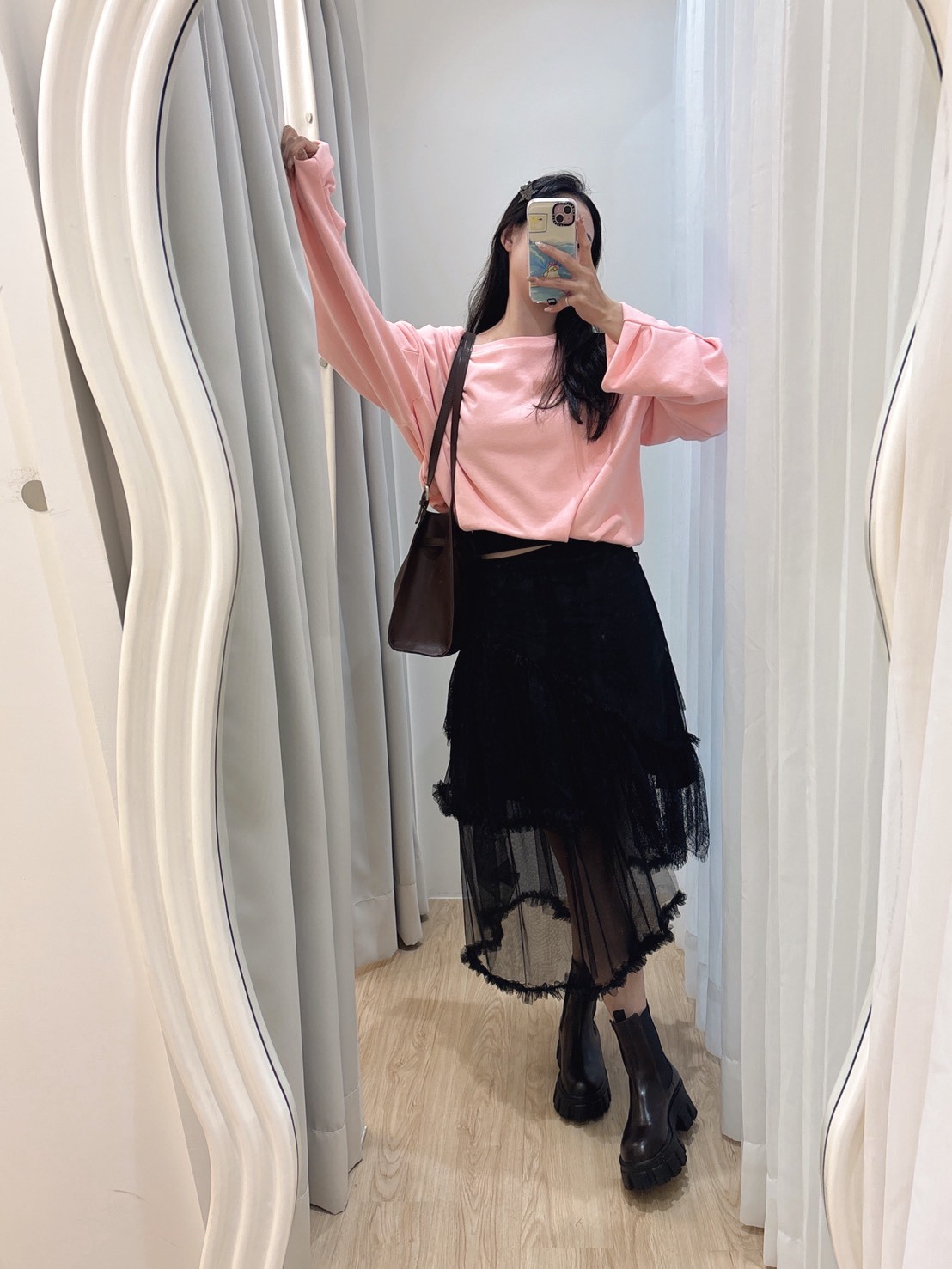 SPR18做工超細緻不規則紗裙