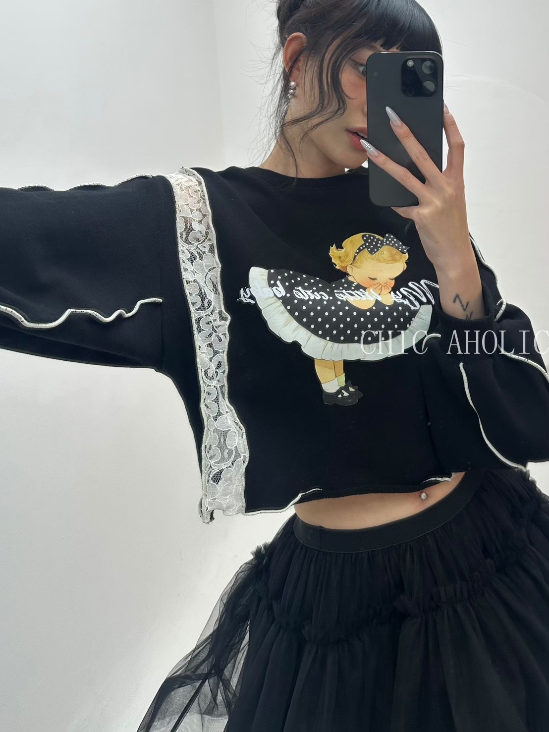 SPR32點點法國圓裙衣