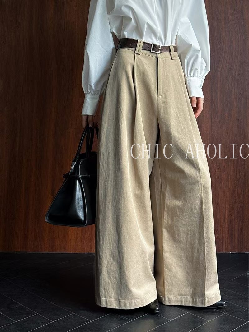 FEB15麻料混色西裝褲