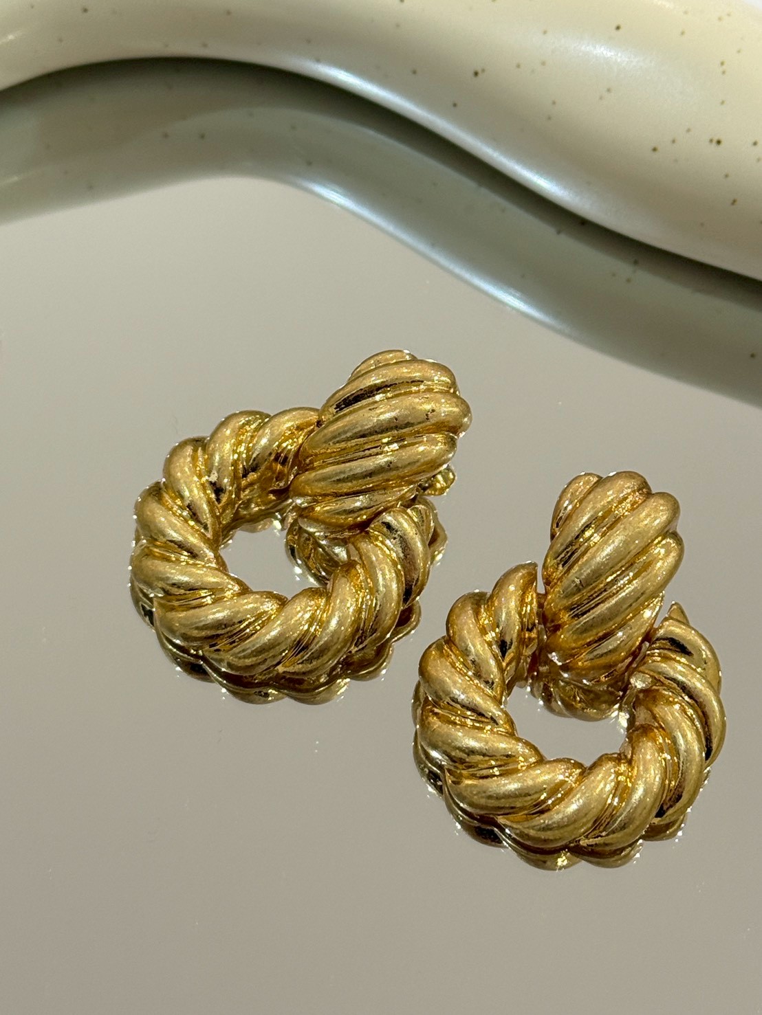 FEB64可頌捲大耳環