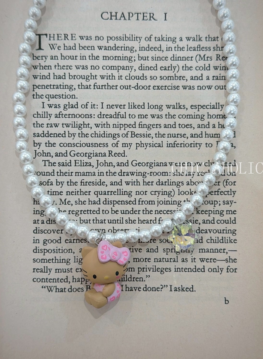 SSR03 夏威夷粉Kitty珍珠項鍊