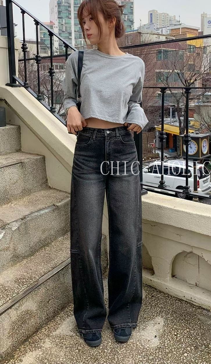 SSR06 7S#1446個性刷白牛仔褲