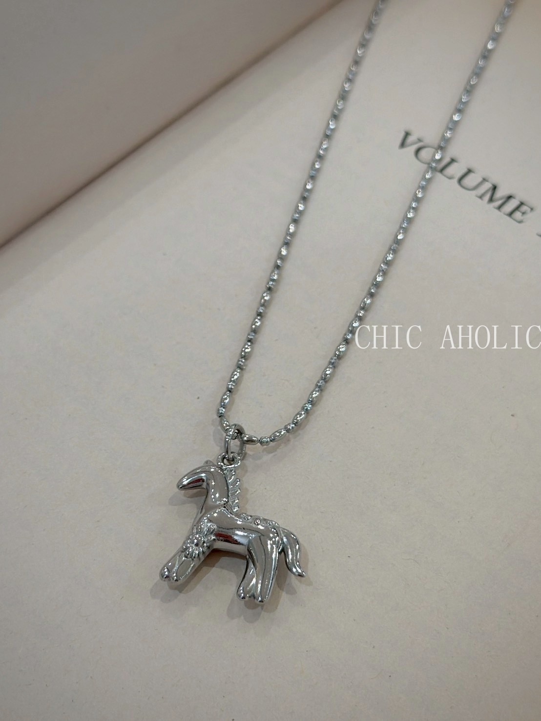 SSR08 馬年銀色馬項鍊