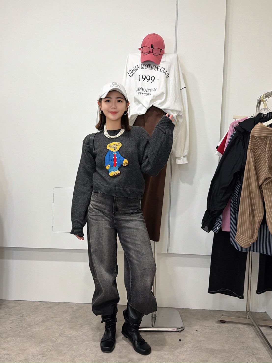 SSR47 羔羊毛熊熊針織衣