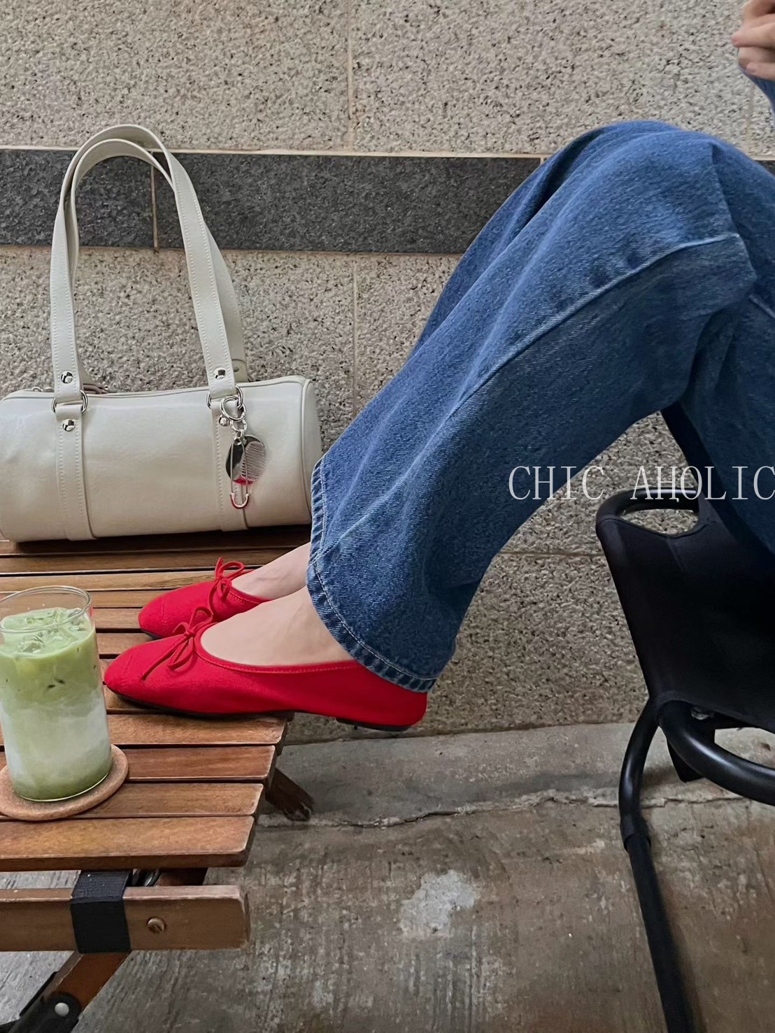 WQ04牛皮蝴蝶結娃娃鞋