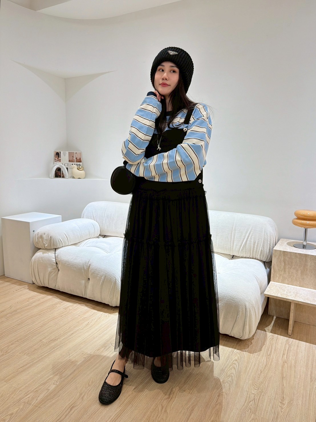 WQ06下擺拼紗蛋糕吊帶裙