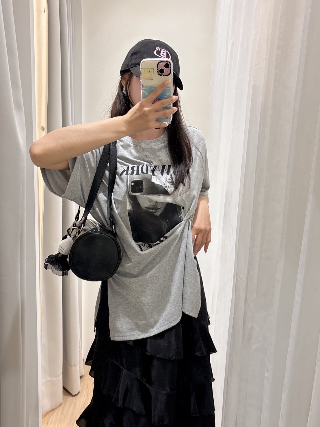 WQ51手機拍照字母上衣