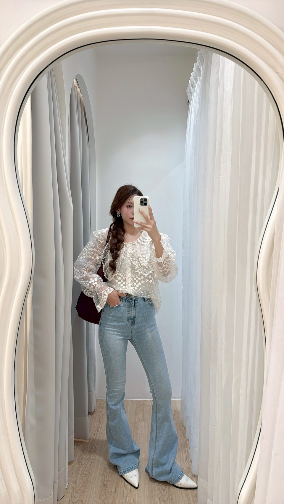 NY25長腿姐都要有的喇叭神褲