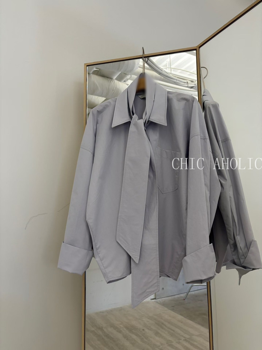 NY41袖彎刀綁帶分開襯衫