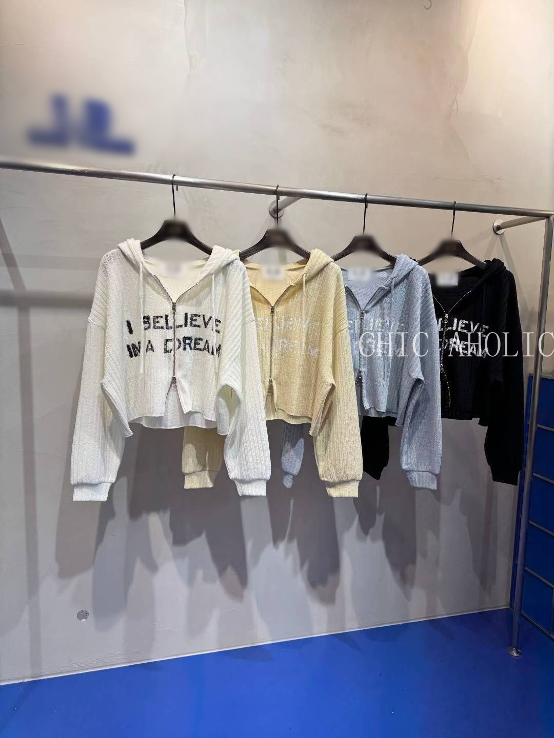 NY16春26新字母雙拉鍊衣 