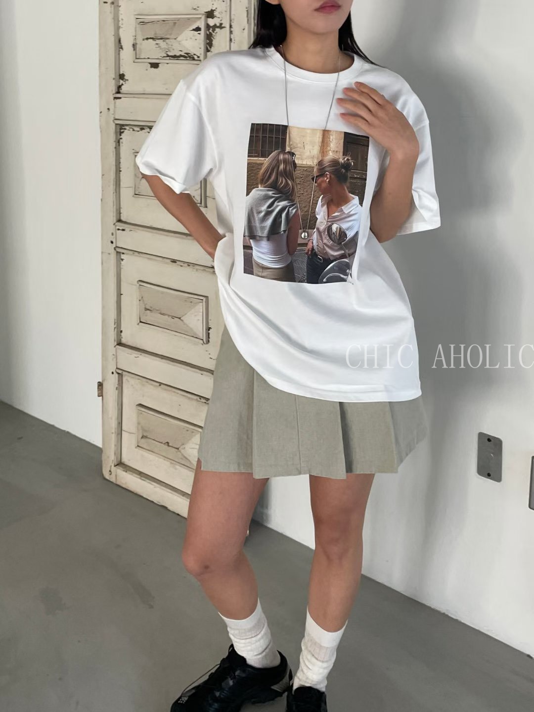 MEE36巴黎女生聊天上衣