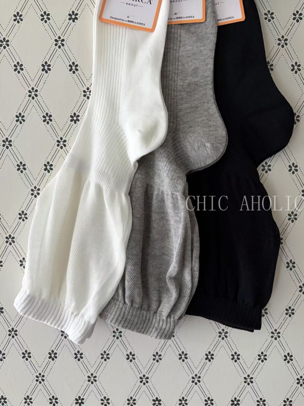 MEE68泡泡垂墜中筒襪