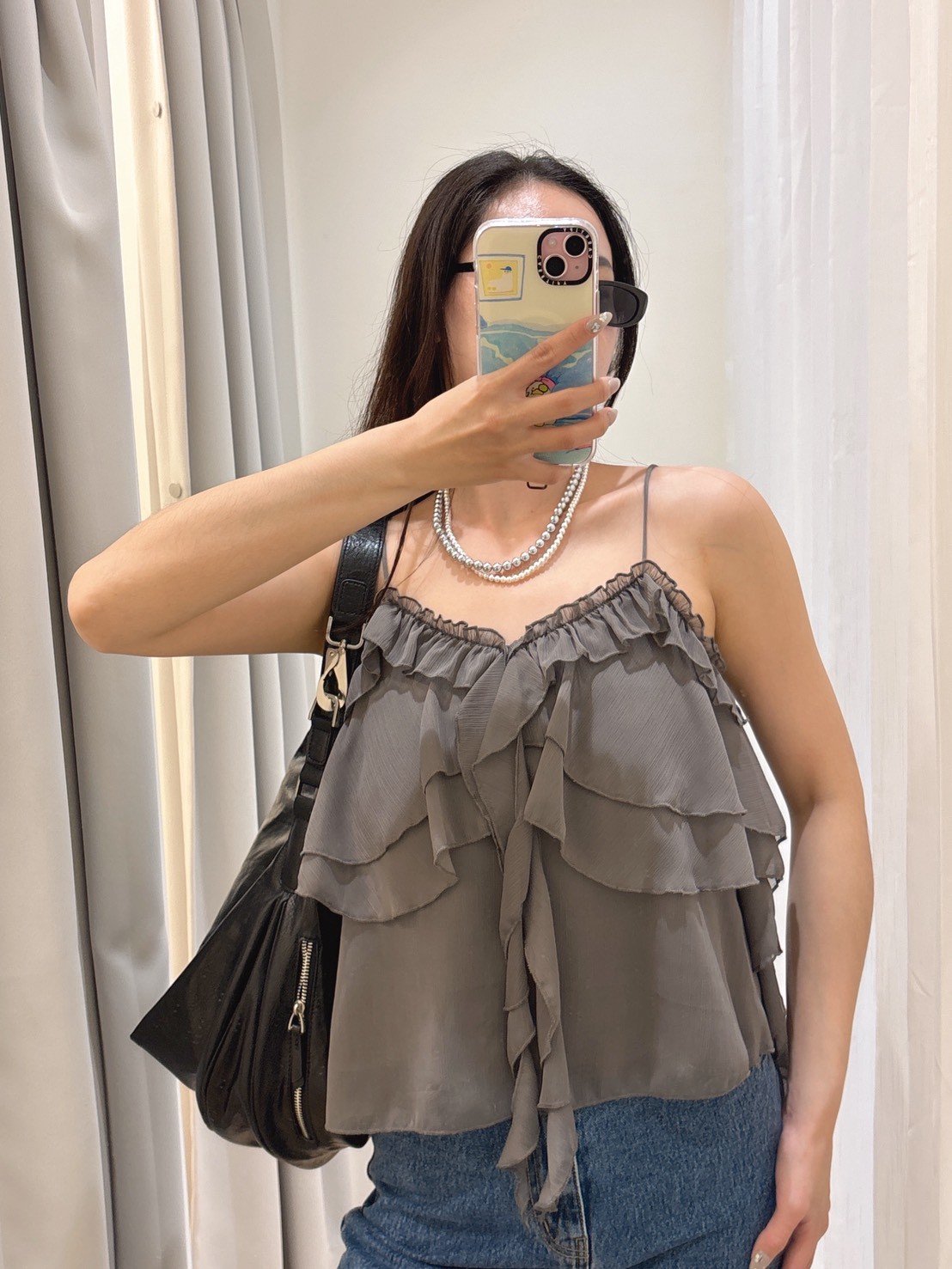 WR38多層次雪紡細肩衣