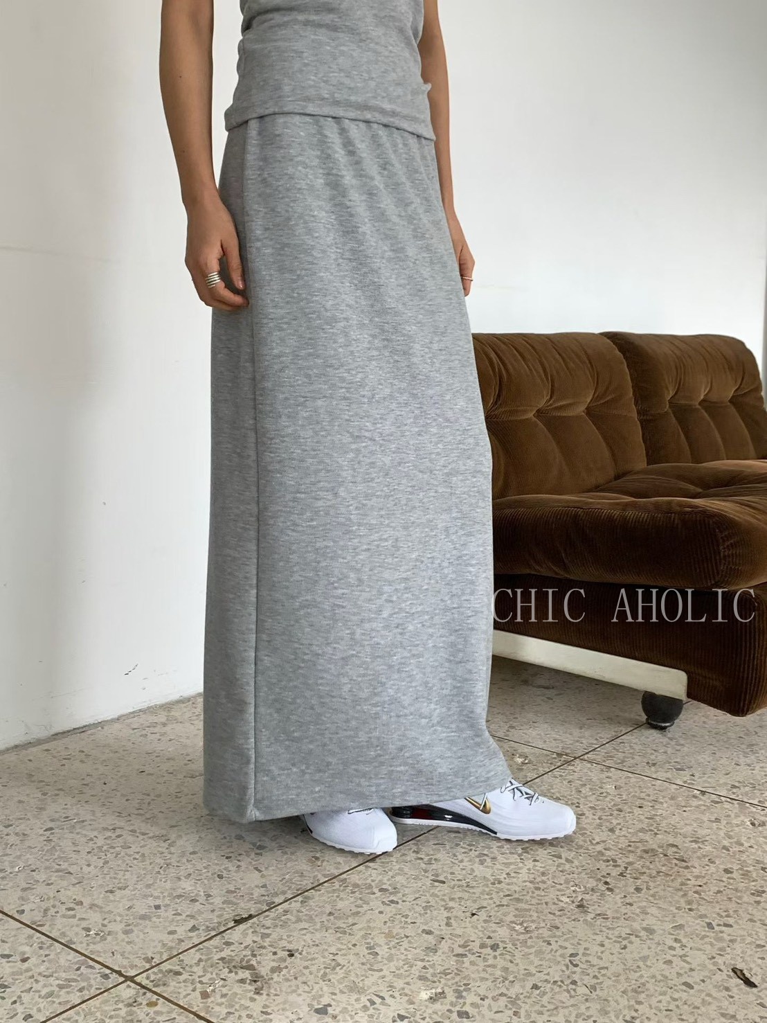 WR50很Q彈超舒服棉質長裙 