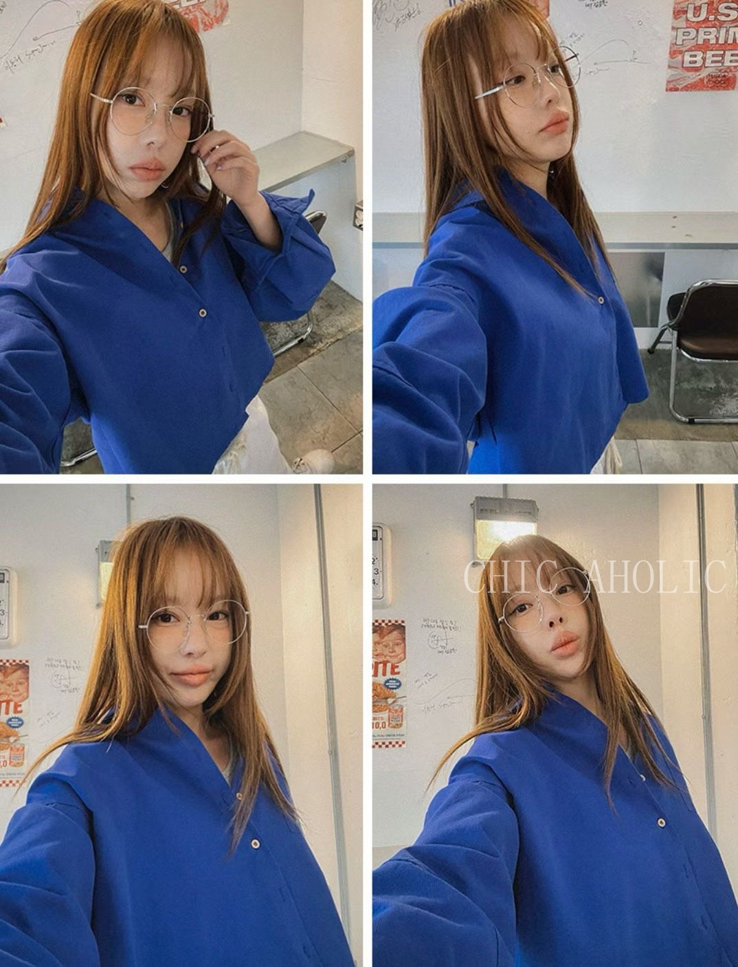 WR54紅線寶藍襯衫