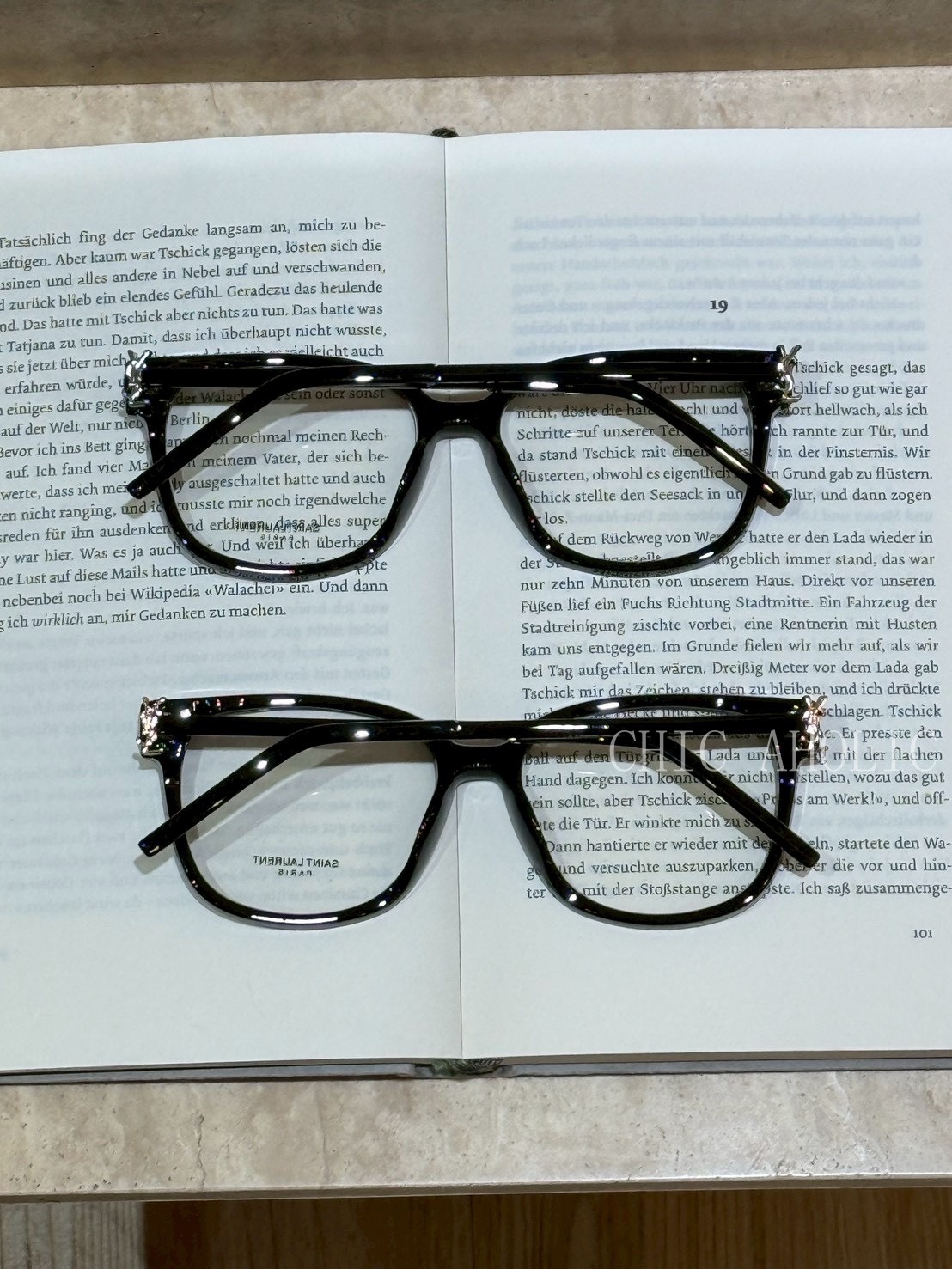 KQ19金屬YSL平光眼鏡